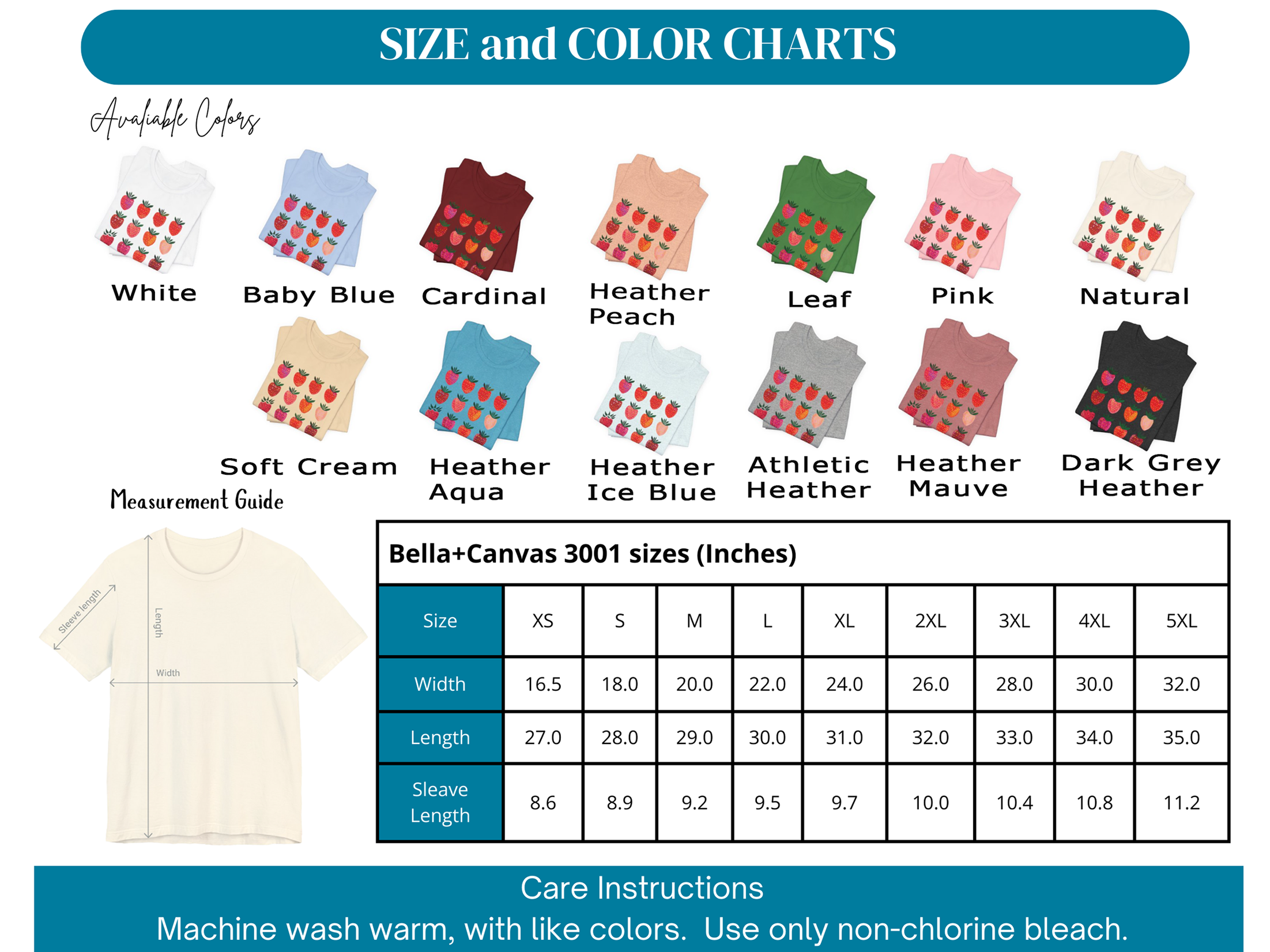 Strawberry Design T-Shirt - Image 3