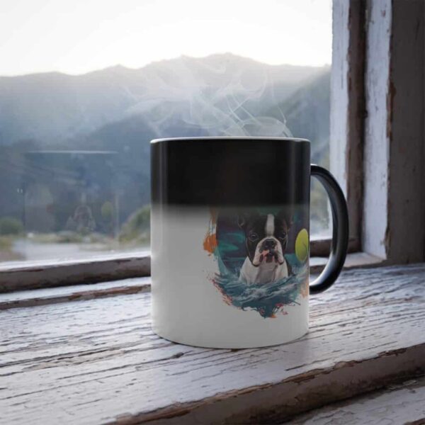 Personalized Mug | Color Morphing Boston Terrier Mug, 11oz - Image 8