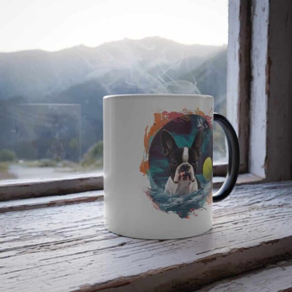 Personalized Mug | Color Morphing Boston Terrier Mug, 11oz - Image 7