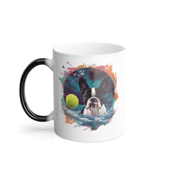 Personalized Mug | Color Morphing Boston Terrier Mug, 11oz - Image 4